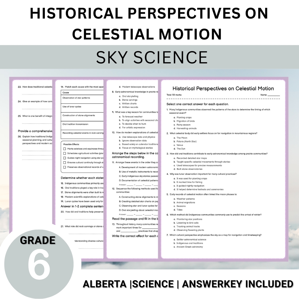 Grade 6 Science Worksheet Bundle – Comprehensive Assessment & Practice Pack — included worksheet 45