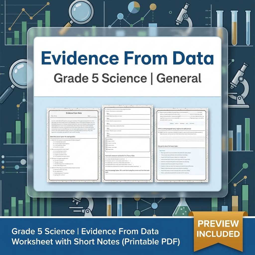 Grade 5 Science Lesson Group: Comprehensive Worksheets & Activities — included worksheet 4