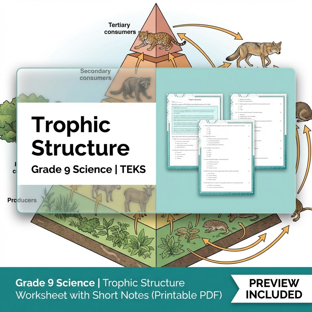 Grade 9 Science Worksheet Bundle: Cell Biology, Genetics & Ecology (Collection) — included worksheet 33