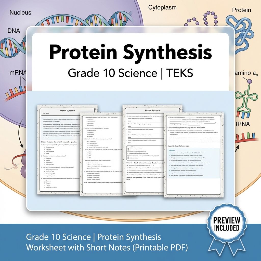 Grade 10 Science Worksheet Bundle – Genetics, Cell Biology & Ecology (PDF) — included worksheet 38