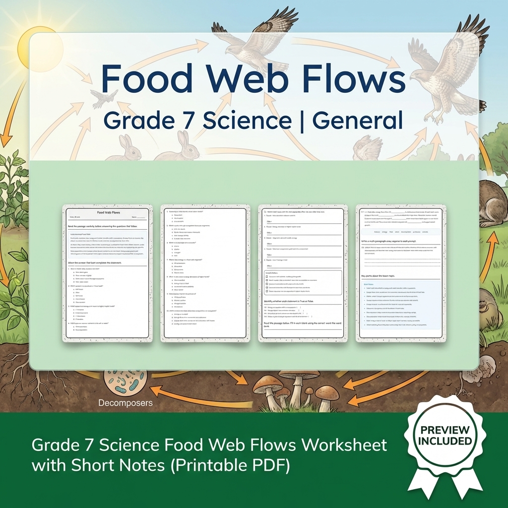 Grade 7 Science Data, Models, and Systems Full-Year Bundle | General Framework — included worksheet 24
