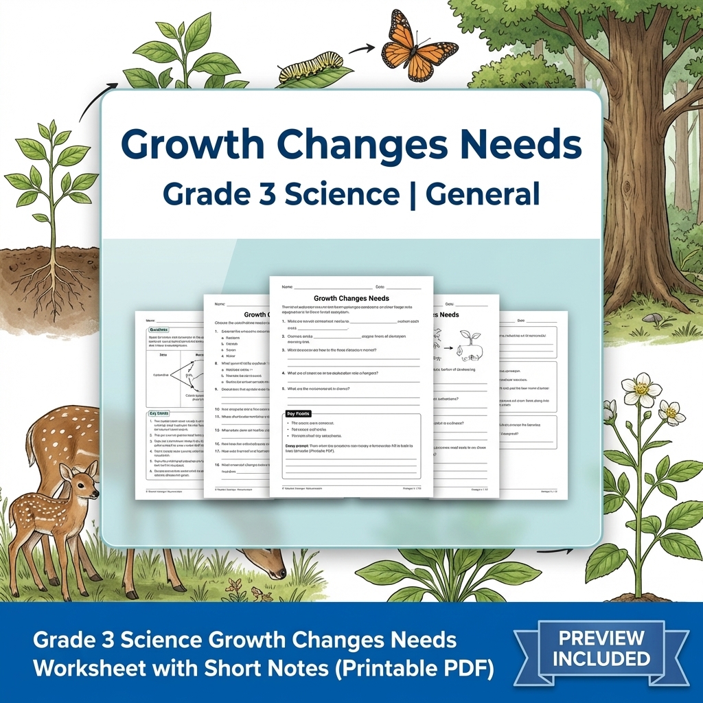 Grade 3 Science Full Year Bundle | Comprehensive Curriculum Resources — included worksheet 26