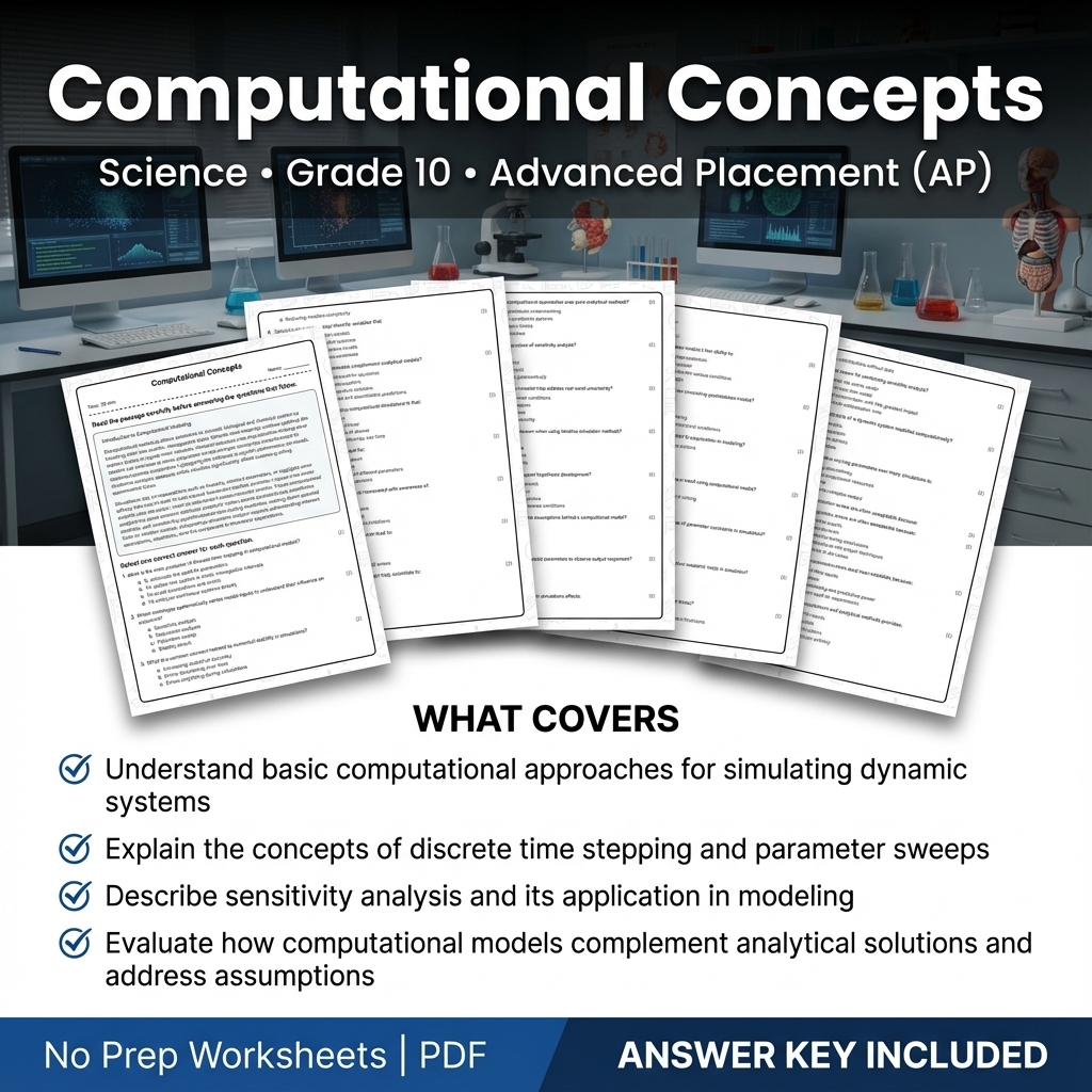 Grade 10 Science Worksheet Bundle – Physics, Biology & Earth Science PDF — included worksheet 44