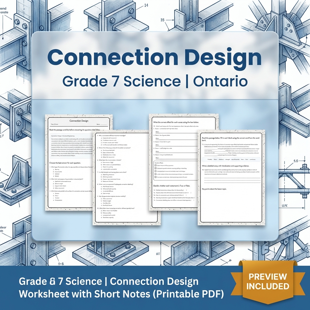 Grade 7 Science Full Year Bundle | Ecosystems & Heat Transfer — included worksheet 36