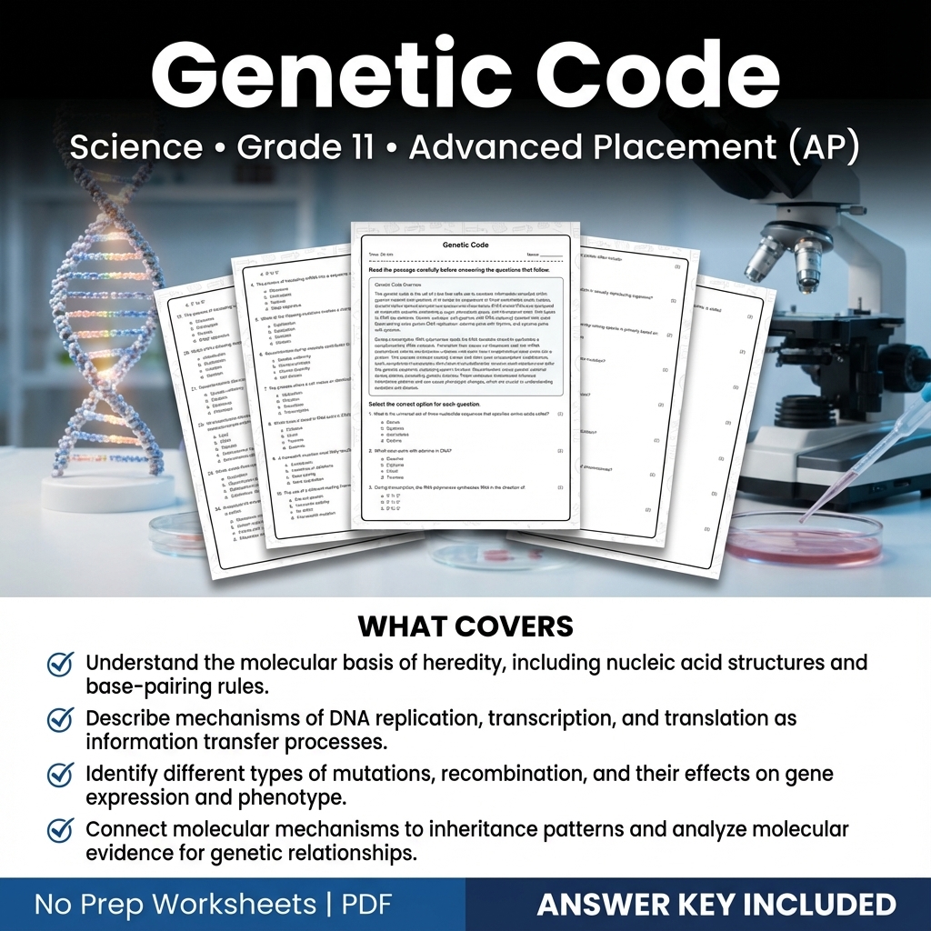 Grade 11 Science Worksheet Bundle | Earth's Systems, Chemistry & Physics — included worksheet 40