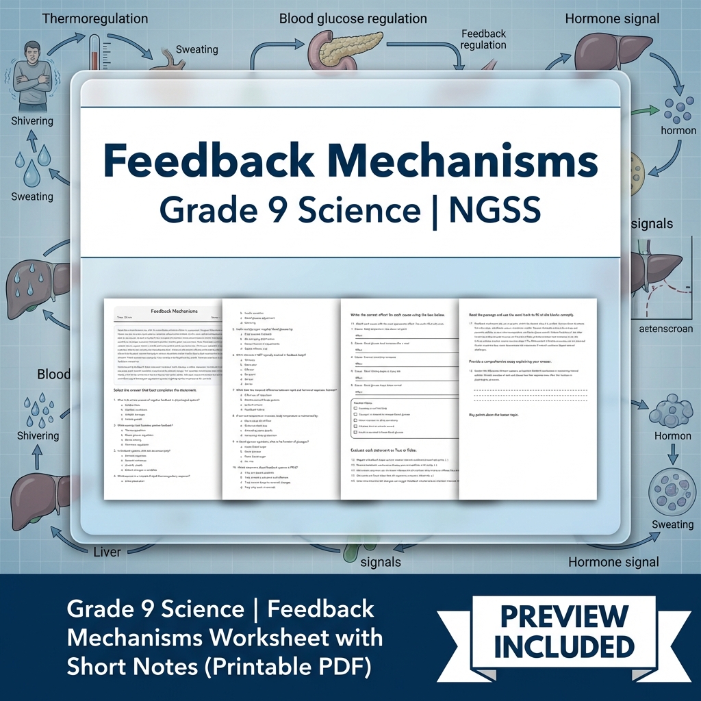 Grade 9 Science NGSS Worksheet Bundle – Comprehensive Year-Long Assessment Pack — included worksheet 40