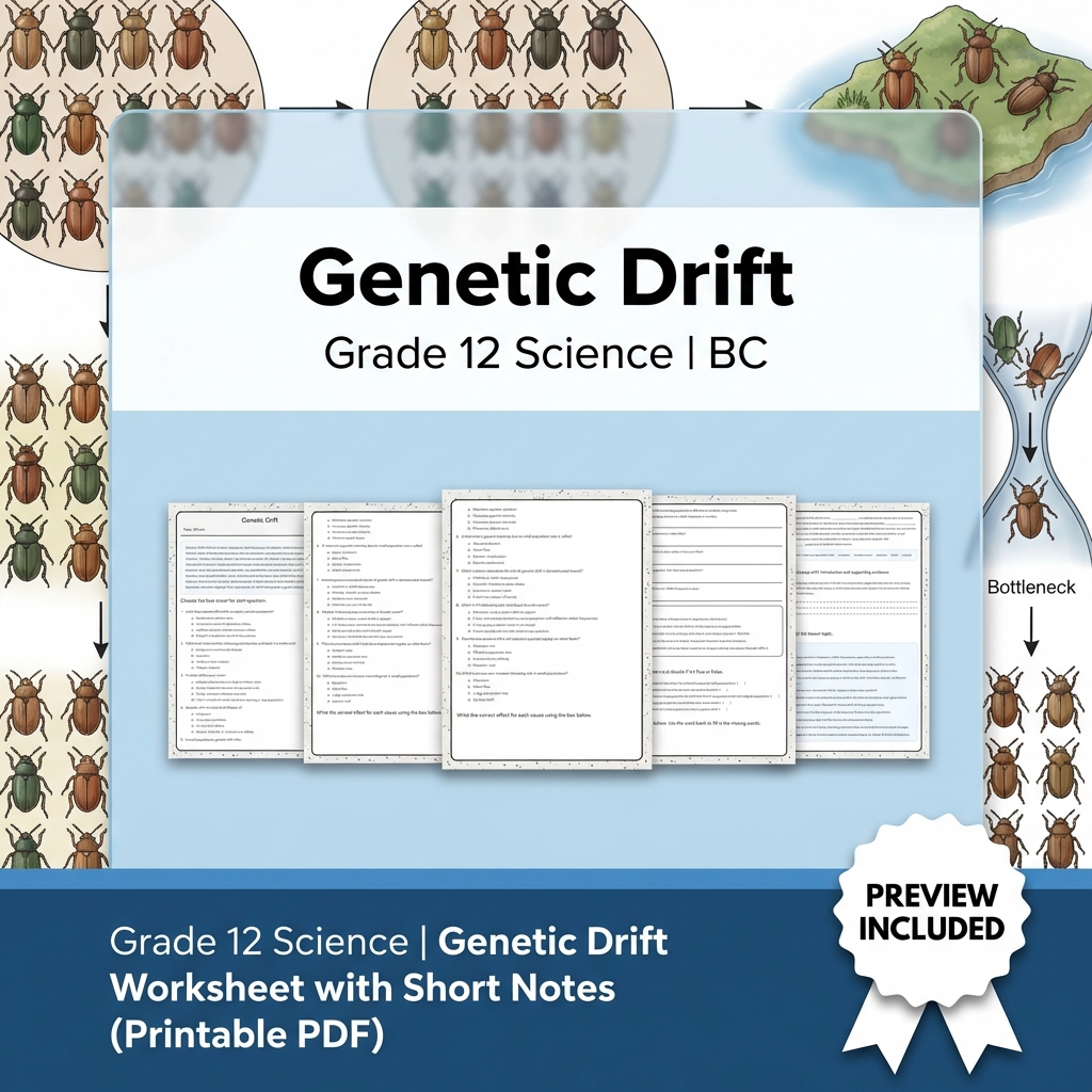 Grade 12 Science Full Year Bundle | Thermochemistry, Earth Systems, Genetics — included worksheet 35