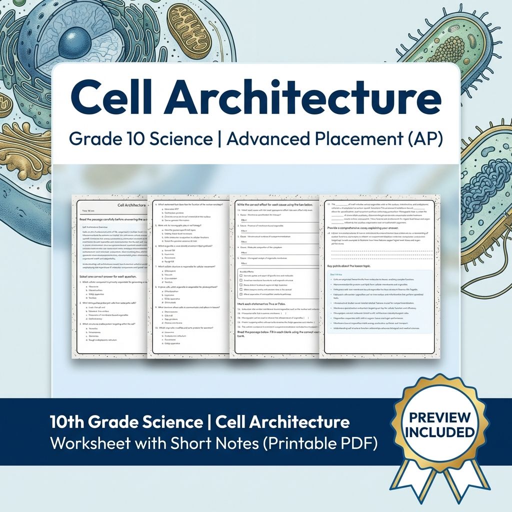 Grade 10 Science Unit Bundle | Genetics, Ecology & Cellular Biology Worksheets — included worksheet 9