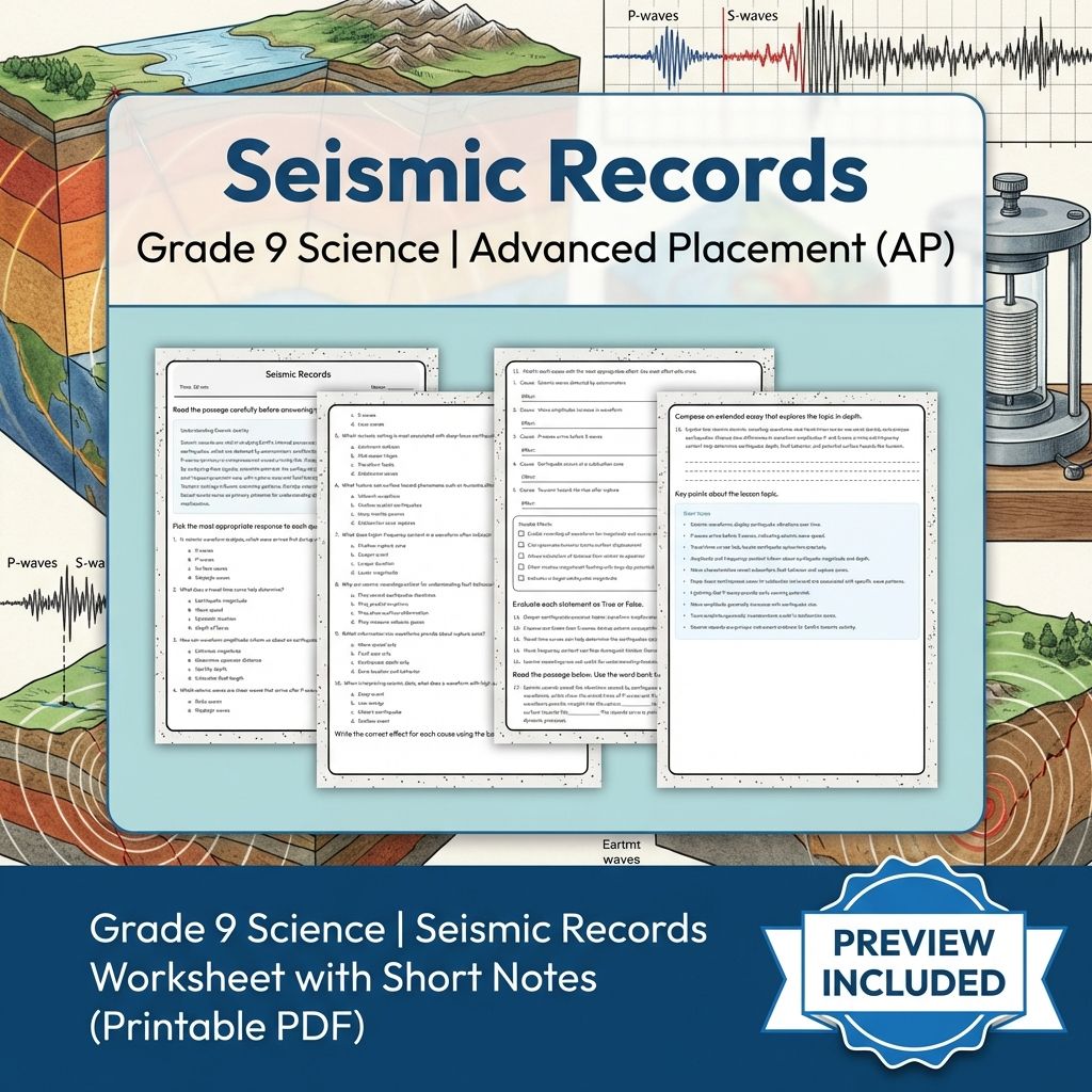 Grade 9 Science Worksheet Bundle | Comprehensive STEM Practice Pack (PDF) — included worksheet 31