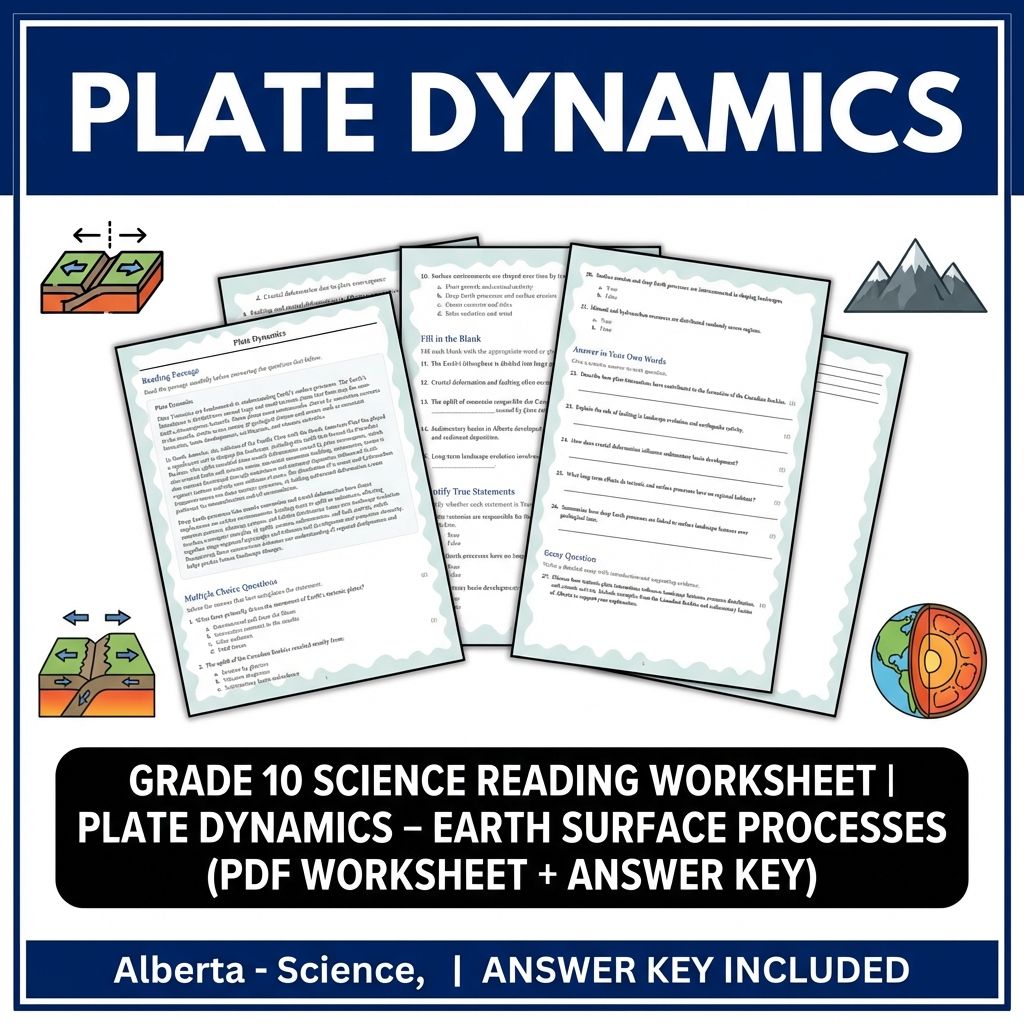Grade 10 Science Worksheets Bundle | Physics, Earth, and Environmental Topics — included worksheet 41