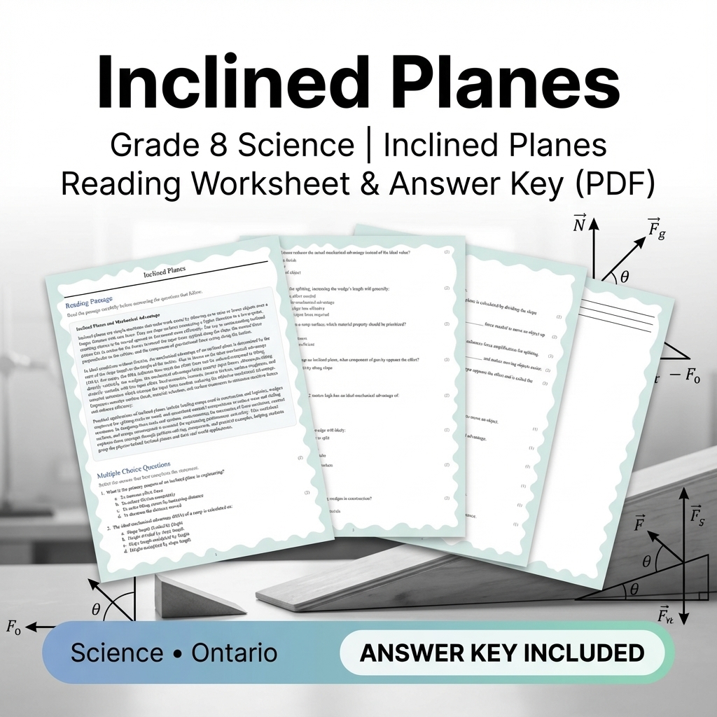 Grade 8 Science Worksheets Bundle | Biology, Physics & Earth Science Resources — included worksheet 39