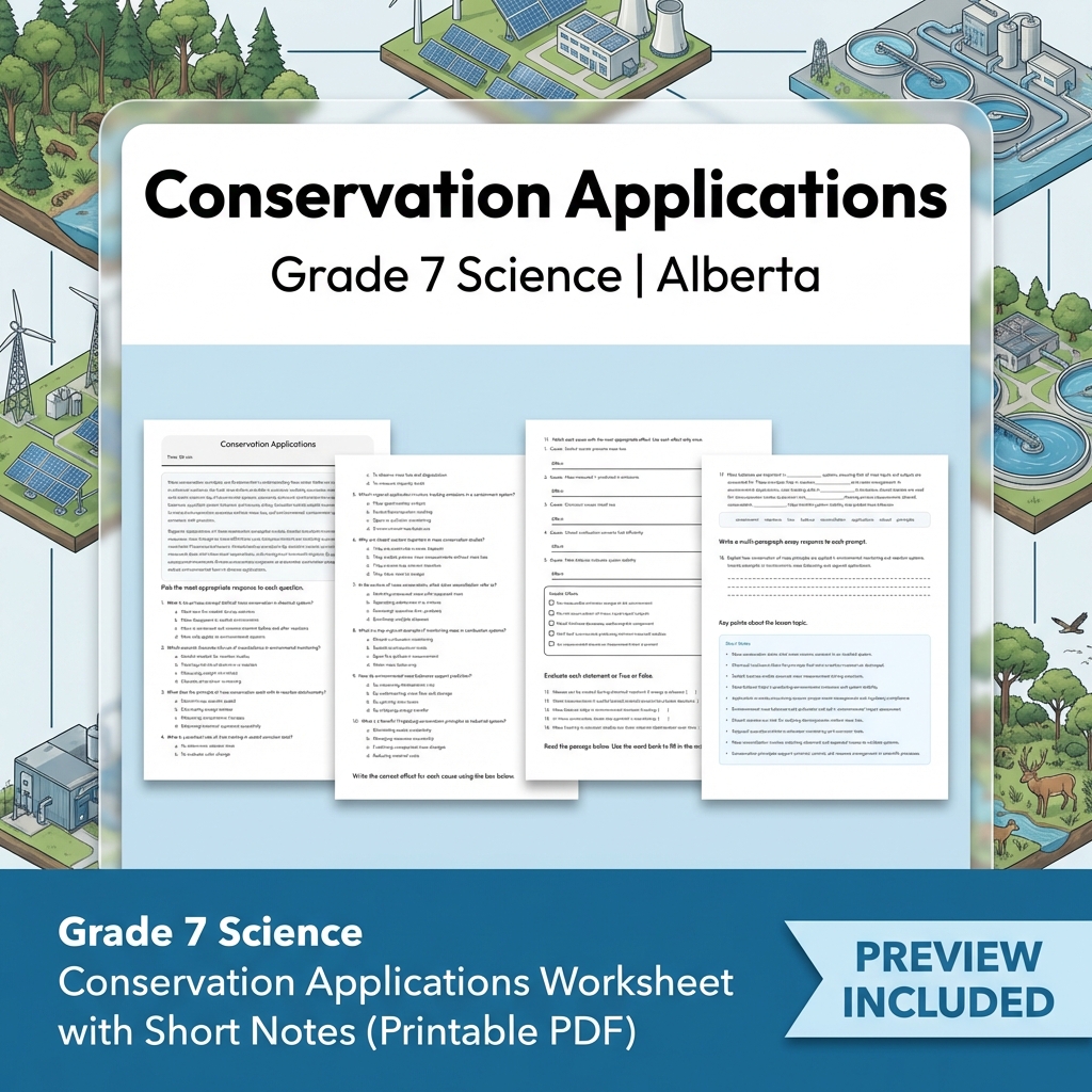 Grade 7 Science | Matter & Chemical Change UNIT Worksheet Bundle  — included worksheet 11