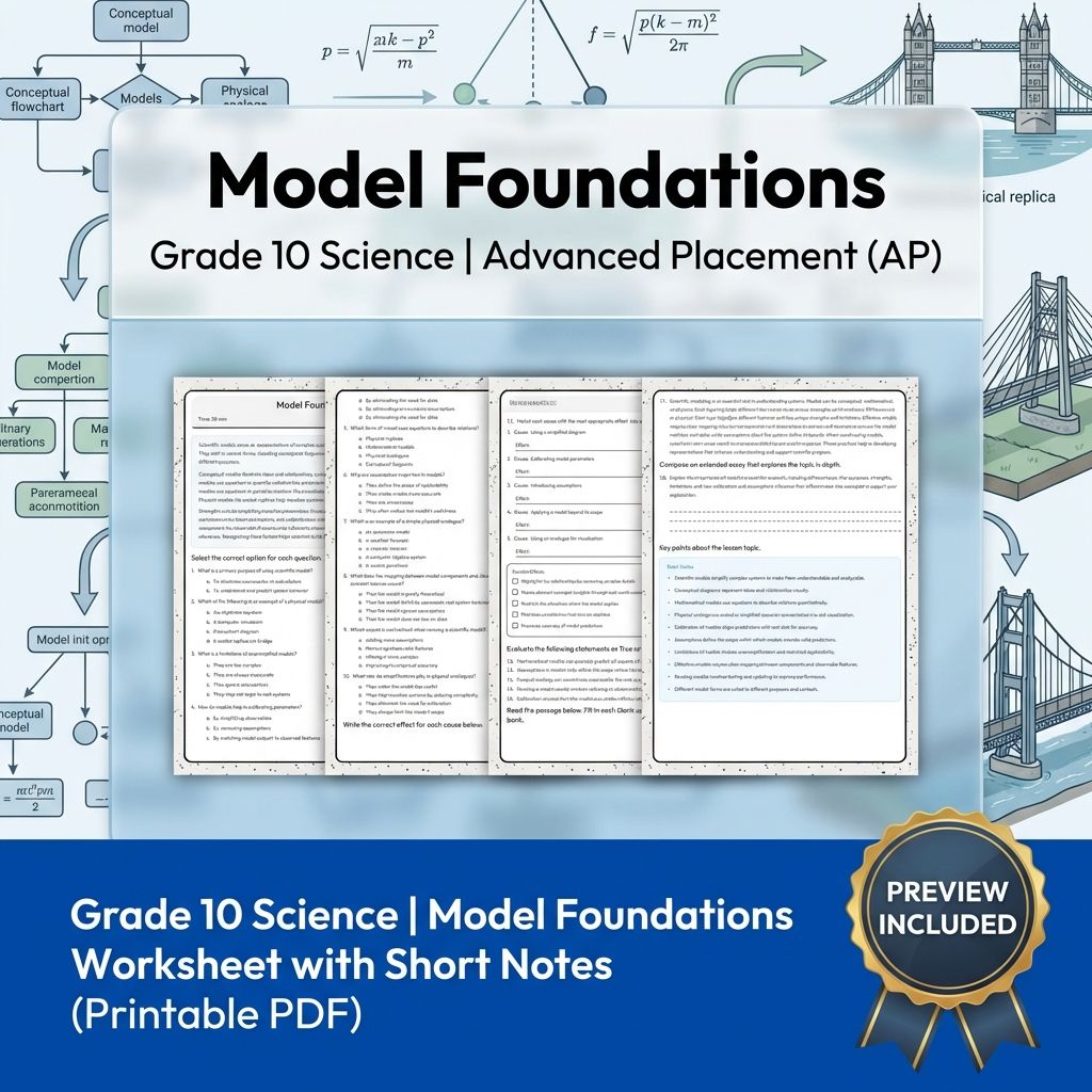 Grade 10 Science Unit | Data Analysis, Modelling  Worksheet Pack — included worksheet 9