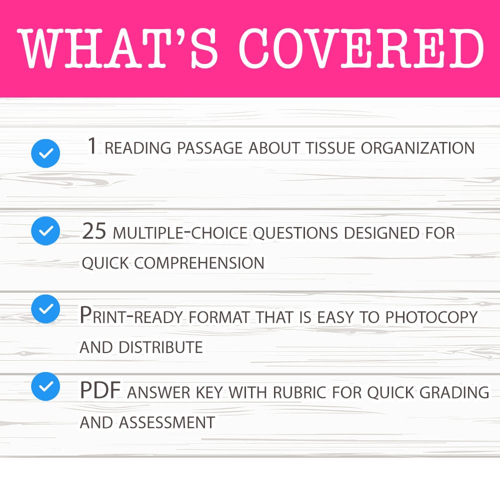 Grade 10 Science worksheet mcq paper worksheet — Grade 10 Science — Tissue Organization Worksheet MCQ Paper for Mastery —…