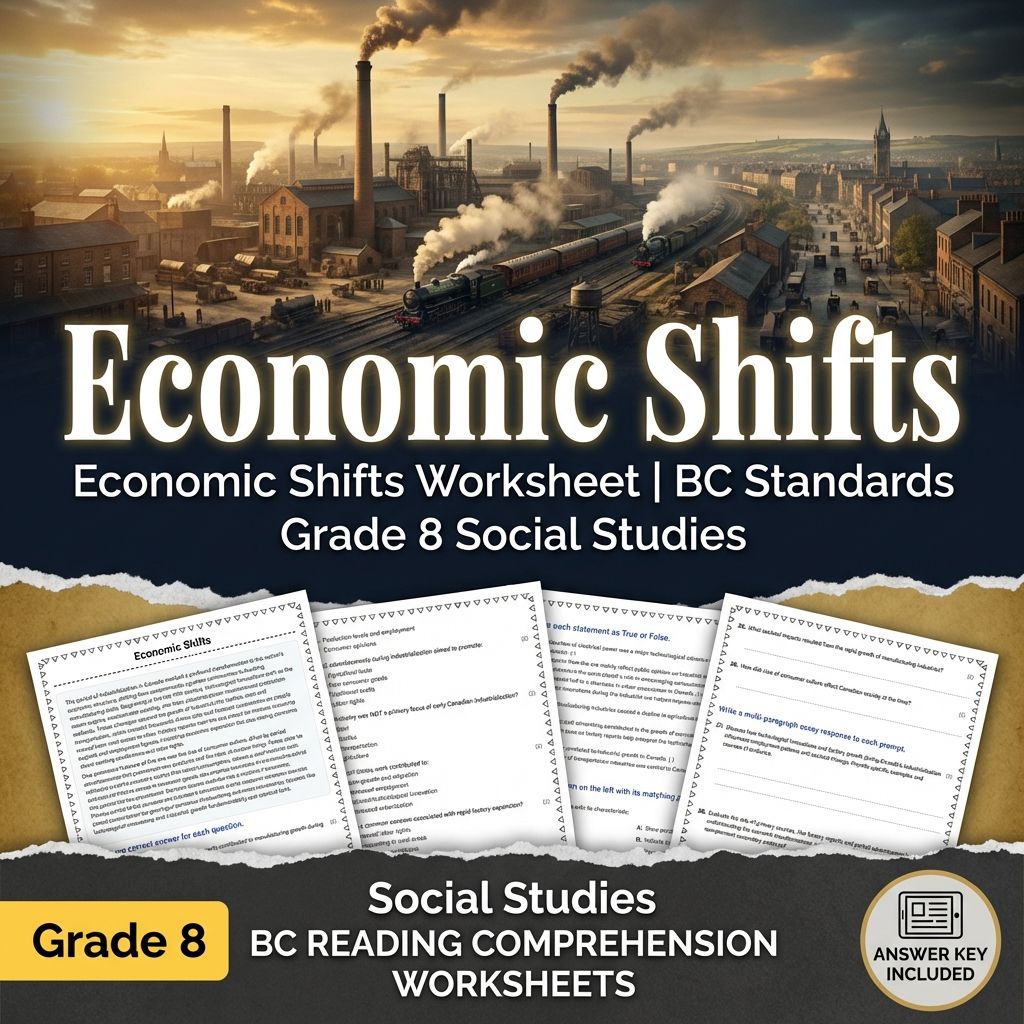 Grade 8 Social Studies | Industrialization and Urbanization Bundle — included worksheet 6