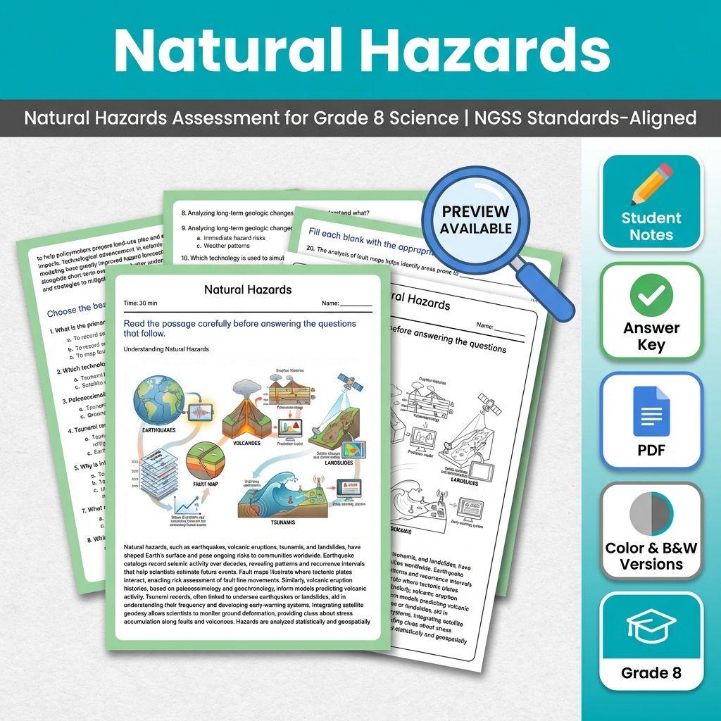 Grade 8 Science Mini Bundle – Earth's Systems & NGSS Standards-Aligned — included worksheet 4