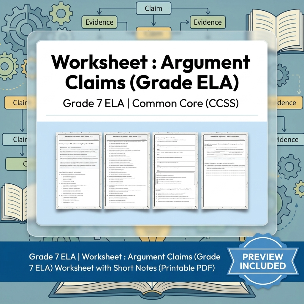 Grade 7 Writing Routinely ELA Full-Year Bundle – Common Core (CCSS) — included worksheet 25