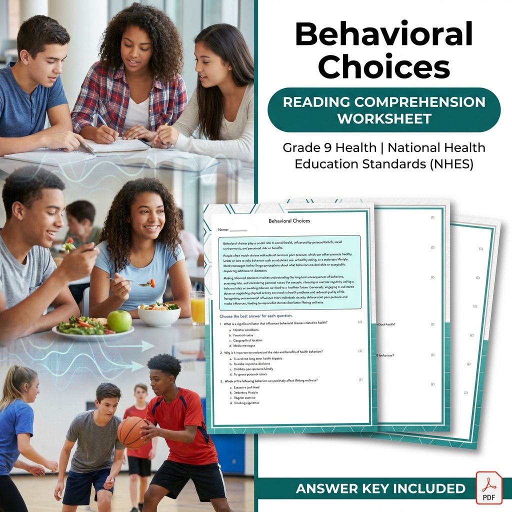 Grade 9 Health Bundle – Supporting Systems, Policies & Ethical Decisions (Worksheet Pack) — included worksheet 12