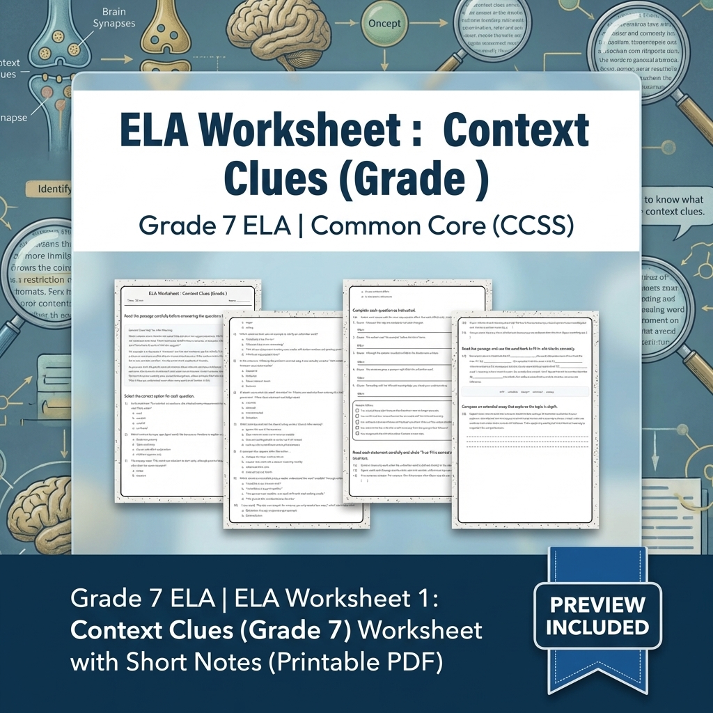Grade 7 Writing Routinely ELA Full-Year Bundle – Common Core (CCSS) — included worksheet 26