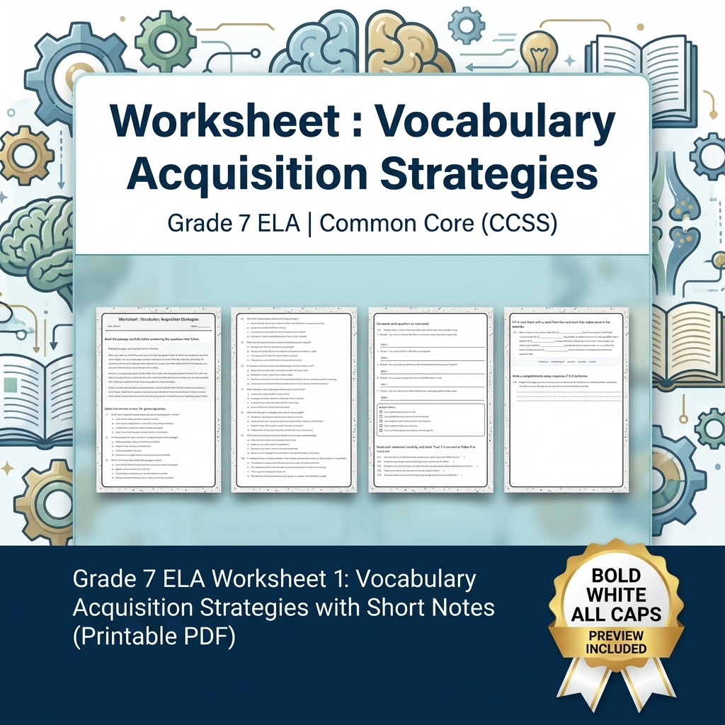 Grade 7 Writing Routinely ELA Full-Year Bundle – Common Core (CCSS) — included worksheet 27