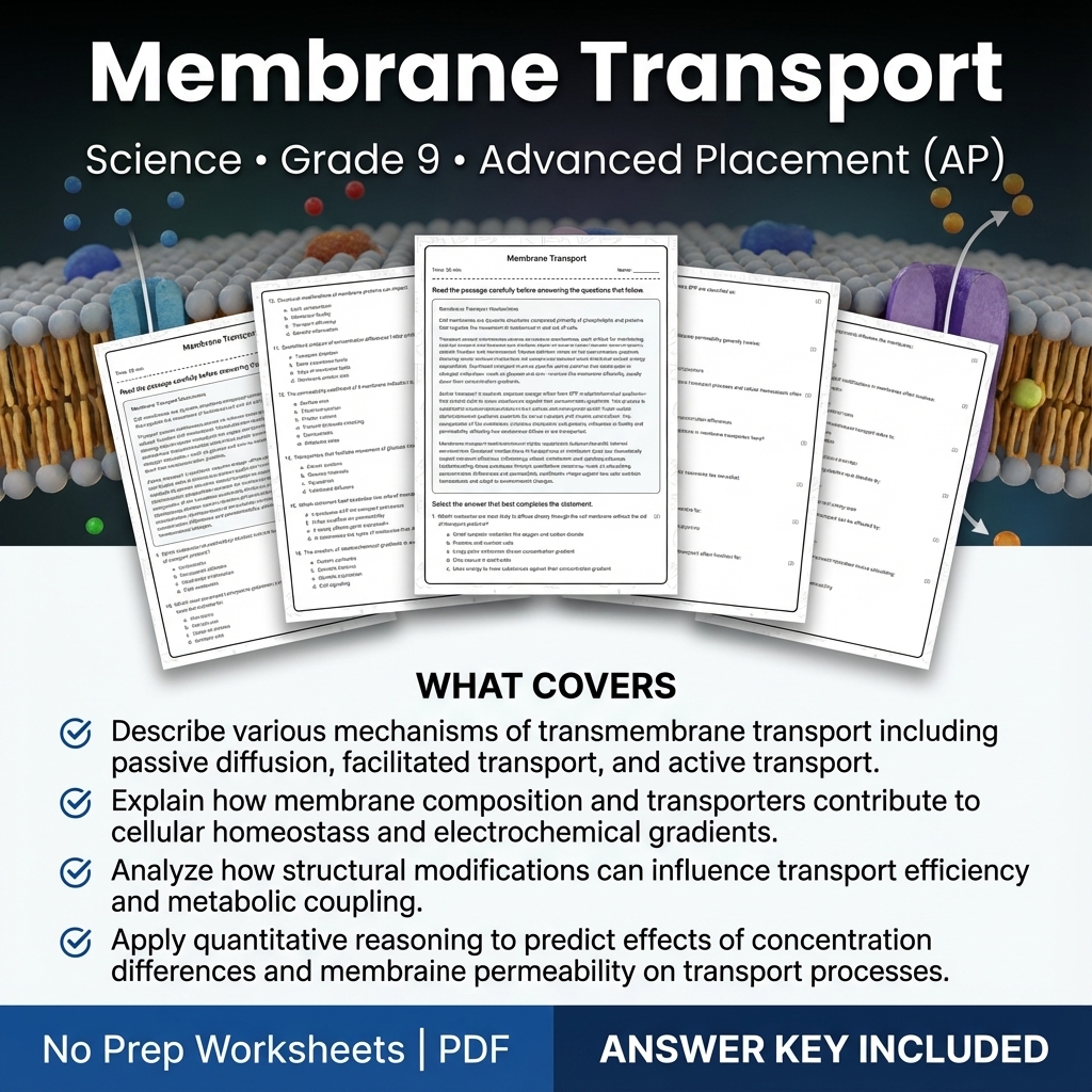 Grade 9 Science Worksheets Bundle | Physics, Earth Science & Biology  — included worksheet 34