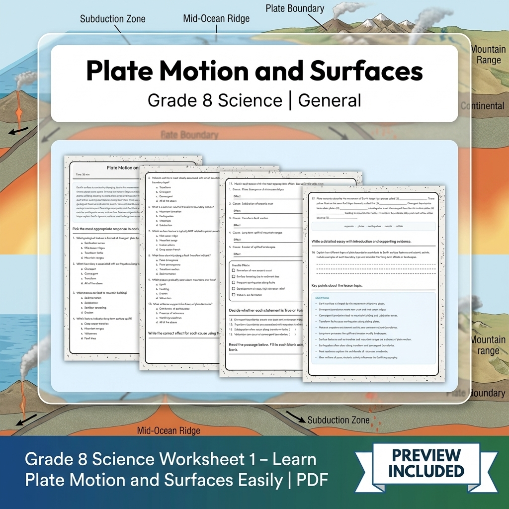 Grade 8 Science Data, Models & CER Full-Year Bundle: General Framework — included worksheet 27