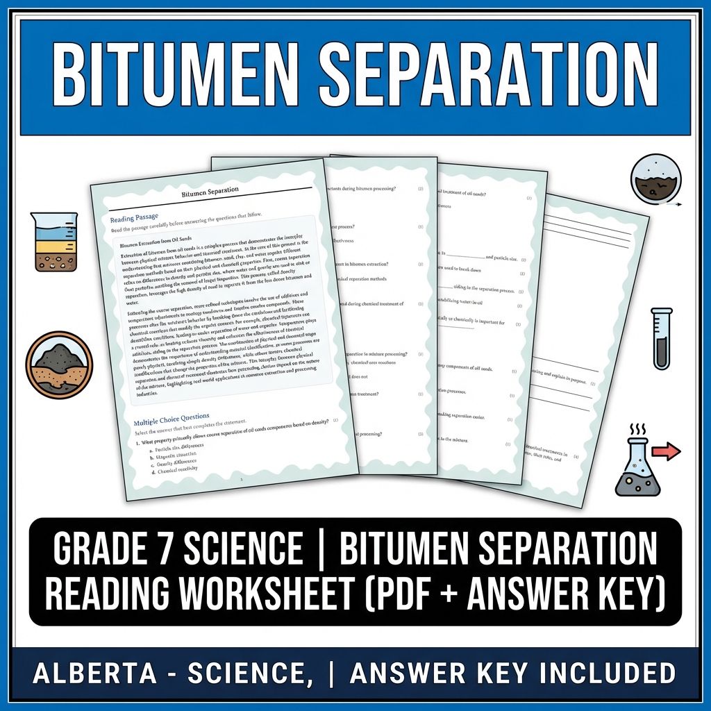 Grade 7 Science Worksheet Pack | Energy, Matter & Ecosystem Concepts — included worksheet 46