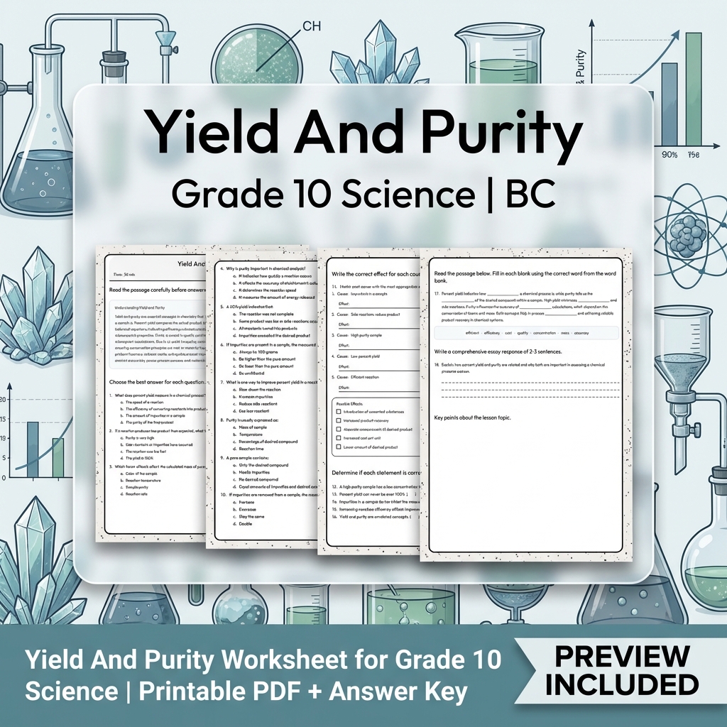 Grade 10 Science Bundle | Physics, Energy & Forces | Full Year Curriculum — included worksheet 39