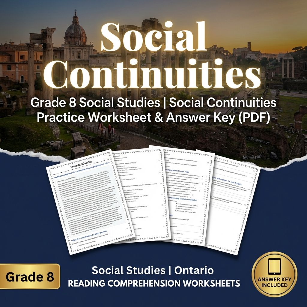 Grade 8 Social Studies Bundle | Critical Thinking & Key Concepts — included worksheet 23