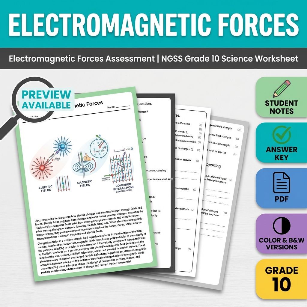 Grade 10 Science Mini Bundle | Motion & Forces NGSS-aligned Not Specified — included worksheet 5