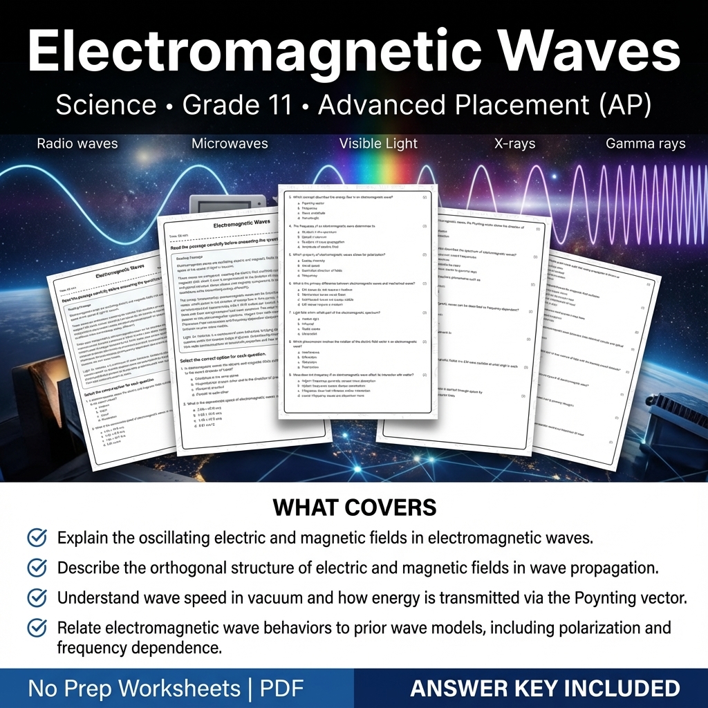 Grade 11 Science Worksheet Bundle | Earth's Systems, Chemistry & Physics — included worksheet 41