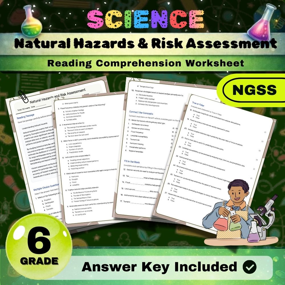 Grade 6 Science | Weather, Water Cycle & Earth Systems NGSS Unit Bundle (PDF) — included worksheet 2