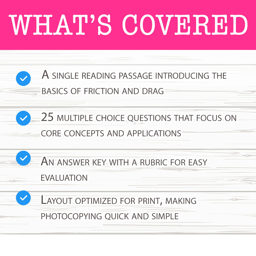 Grade 10 Science worksheet mcq paper worksheet — Grade 10 Science — Friction and Drag Worksheet MCQ Practice — page 2