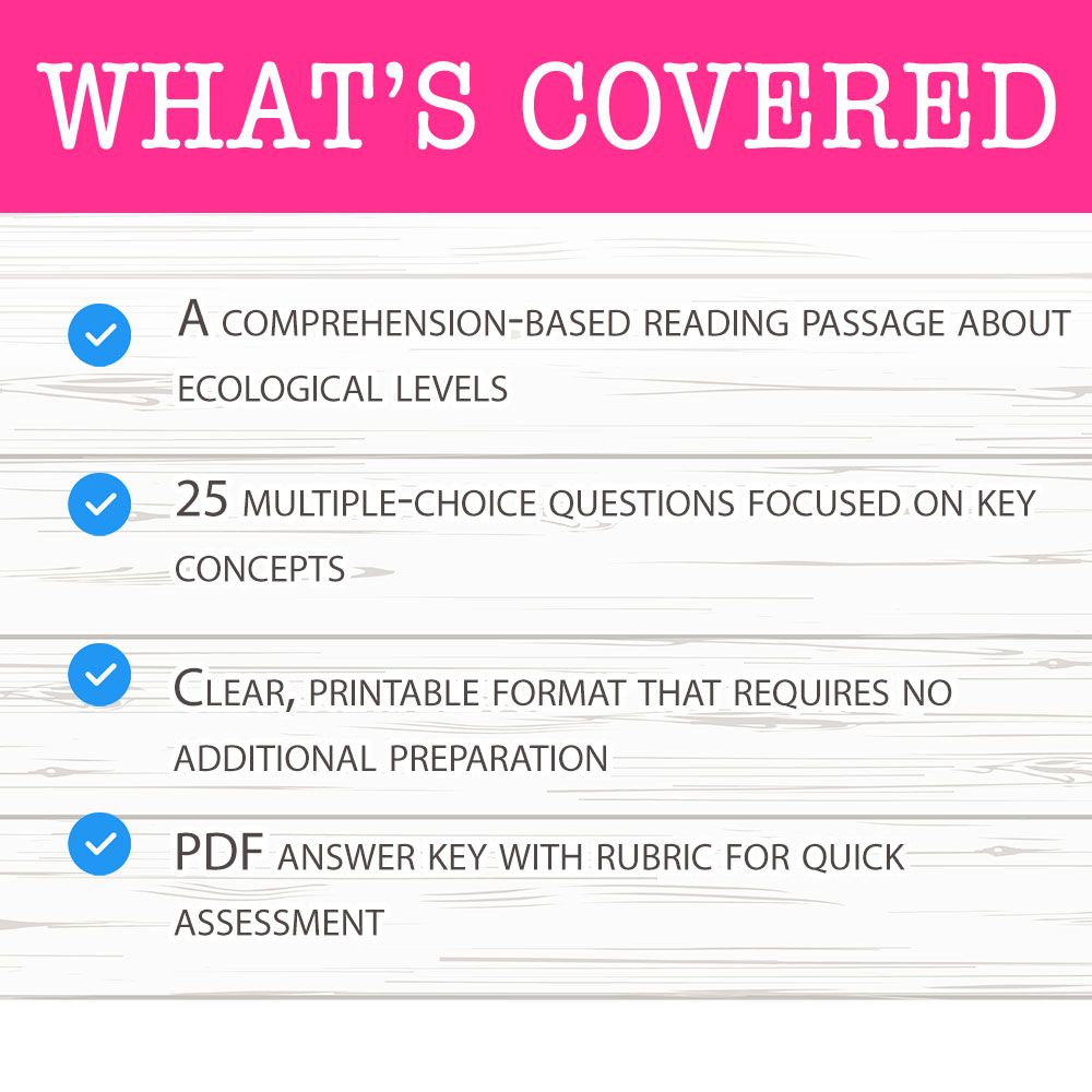 Grade 7 Science worksheet mcq paper worksheet — Grade 7 Science — Levels Of Organization Worksheet MCQ Paper — page 2