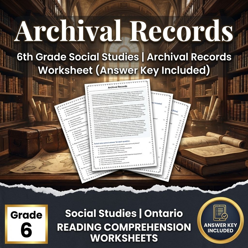 Grade 6 Social Studies Bundle | Geography, Resources & Cultural Perspectives — included worksheet 22