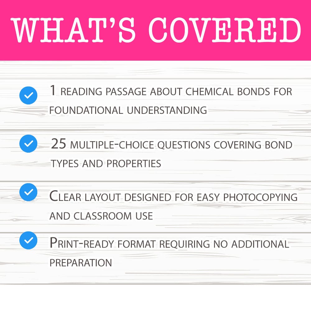 Grade 12 Science worksheet mcq paper worksheet — Grade 12 Science — Worksheet MCQ Paper for Mastering Bond Types — page 2