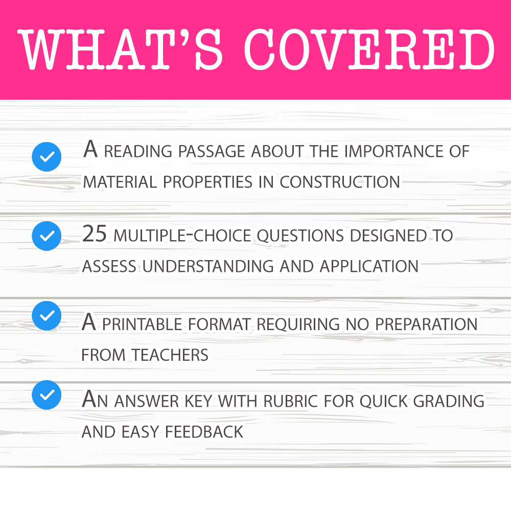 Grade 7 Science worksheet mcq paper worksheet — Grade 7 Science — Material Properties Worksheet MCQ Paper for Mastery — pa…