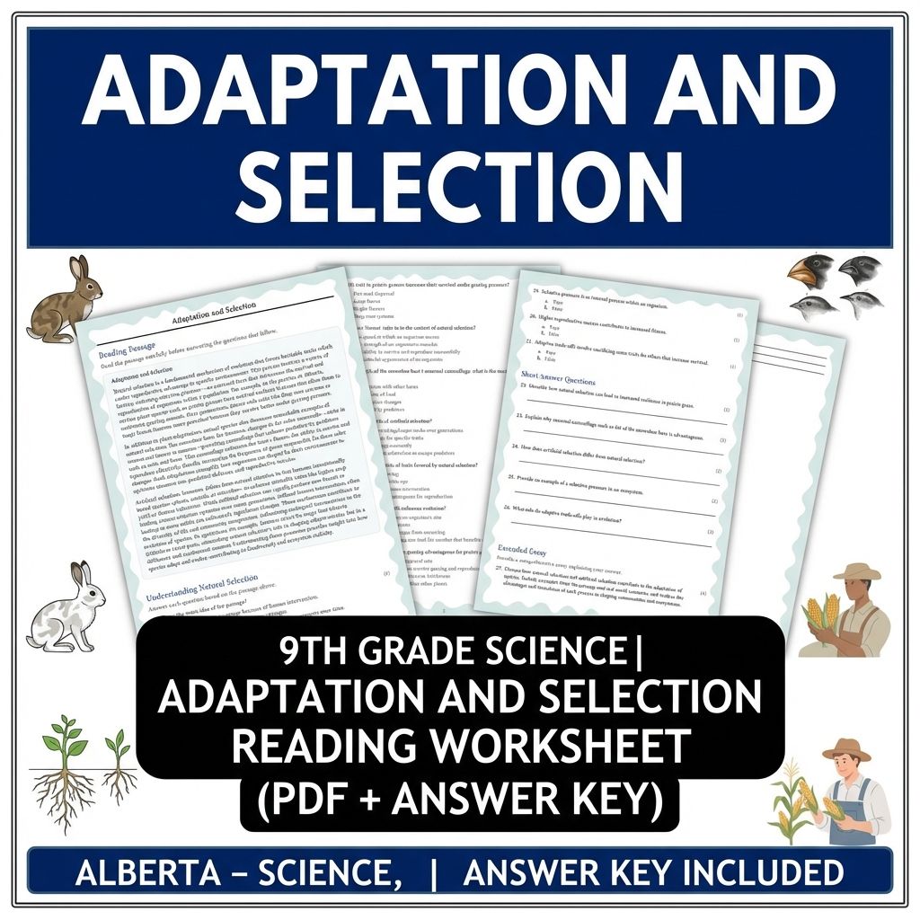 Grade 9 Science | Physics, Biology & Chemistry Mastery (Answer Key Included) — included worksheet 39