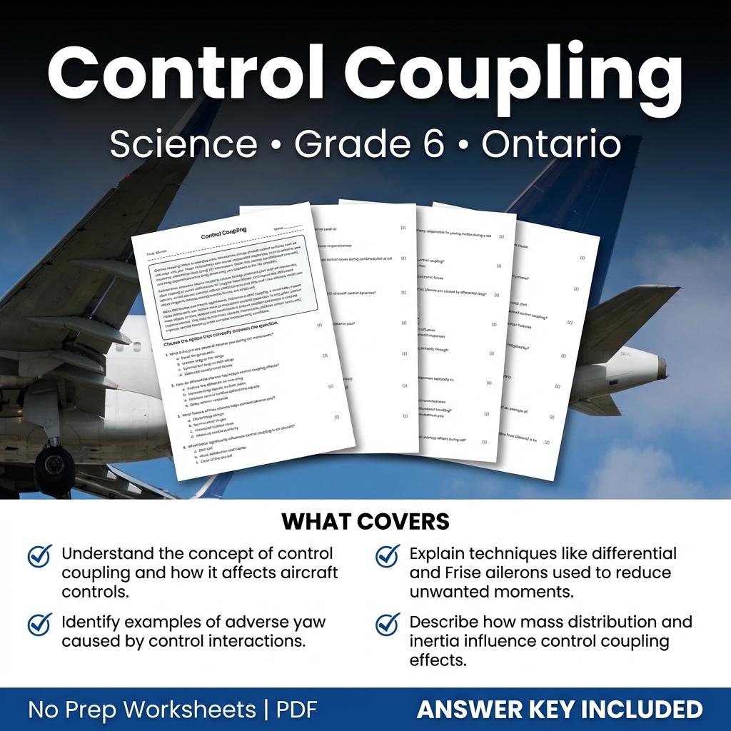 Control Coupling Worksheet for Grade 6 Science | Ontario Standards