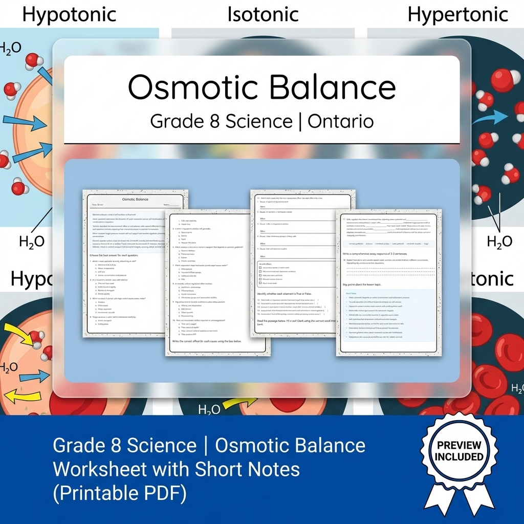 Grade 8 Science Full Year Bundle | Water Systems & Hydrostatics Curriculum — included worksheet 41
