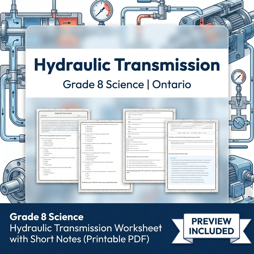 Grade 8 Science Full Year Bundle | Water Systems & Hydrostatics Curriculum — included worksheet 42