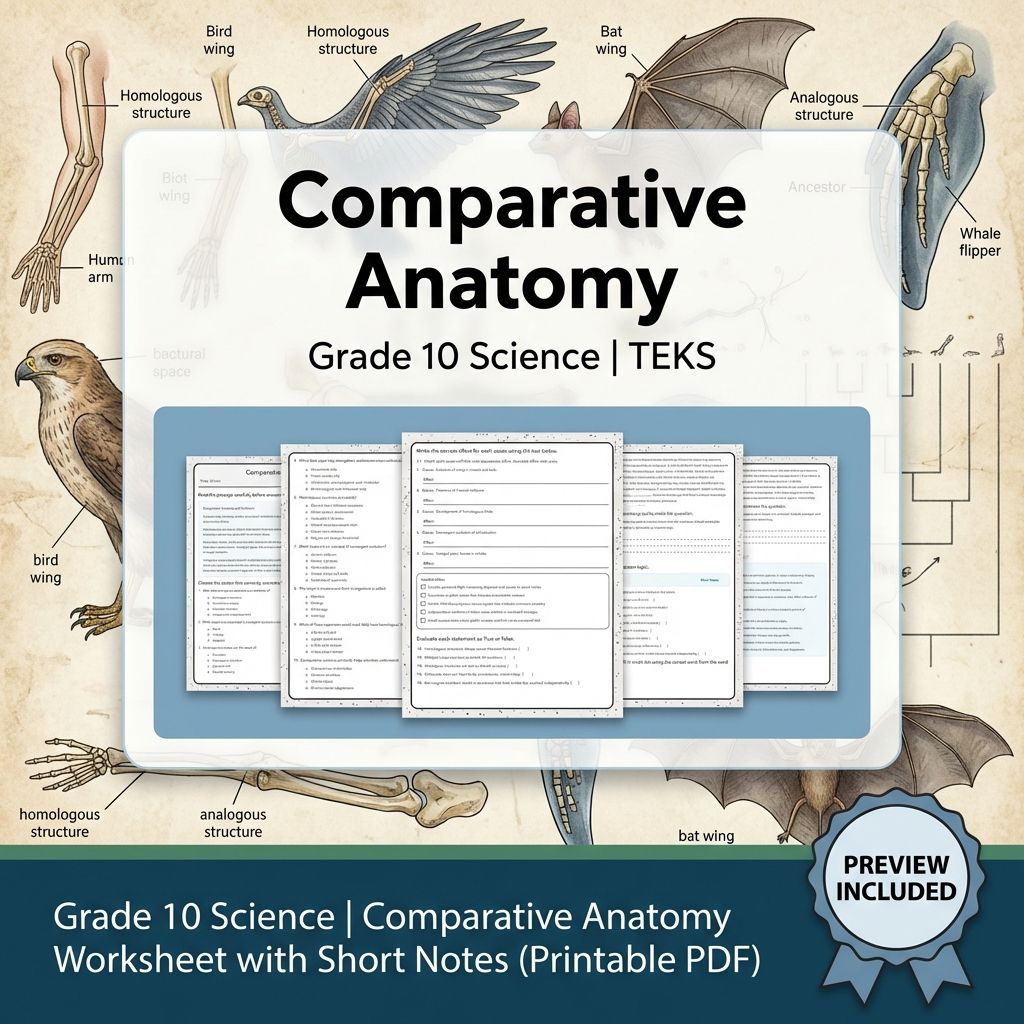 Grade 10 Science Worksheet Bundle – Genetics, Cell Biology & Ecology (PDF) — included worksheet 41