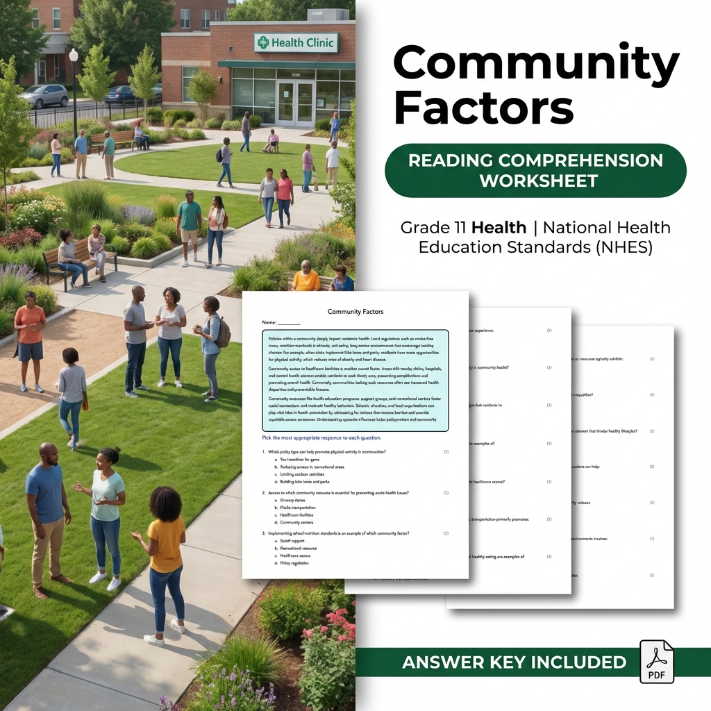 Grade 11 Health Worksheet Bundle – Interpersonal Skills & Advocacy NHES Aligned — included worksheet 32