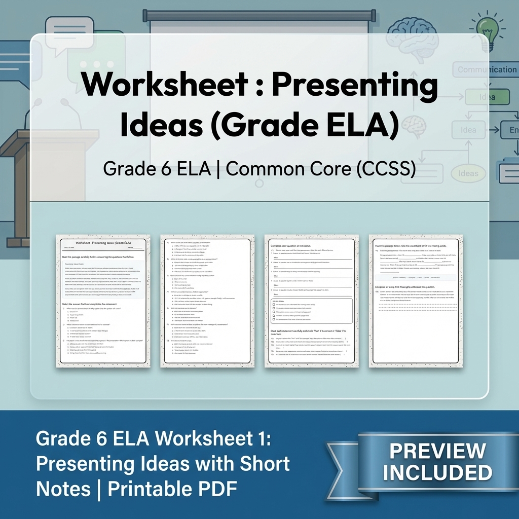 Grade 6 ELA Reading, Writing, & Grammar Full-Year Bundle (Common Core CCSS) — included worksheet 24