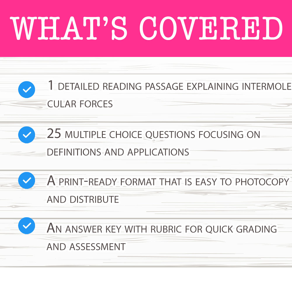 Grade 9 Science worksheet mcq paper worksheet — Grade 9 Science — Worksheet MCQ Paper for Intermolecular Forces — page 2