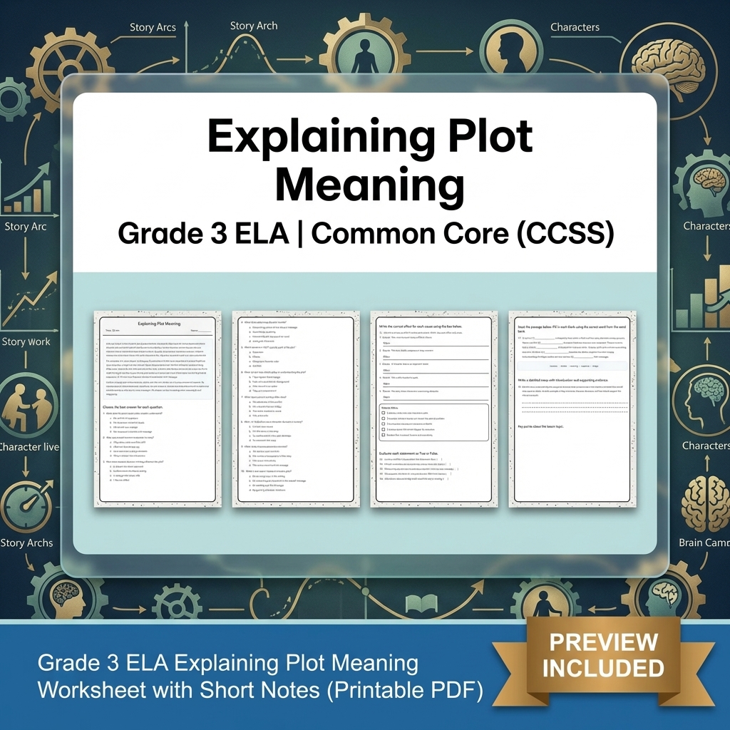 Grade 3 Text Evidence Writing ELA Full-Year Bundle for Common Core (CCSS) — included worksheet 25