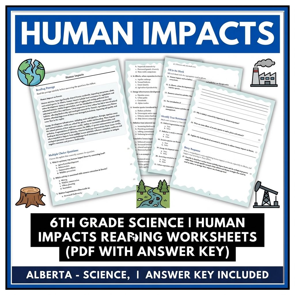 Grade 6 Science Unit Bundle | Ecosystems and Biodiversity (Answer Keys Included) — included worksheet 9