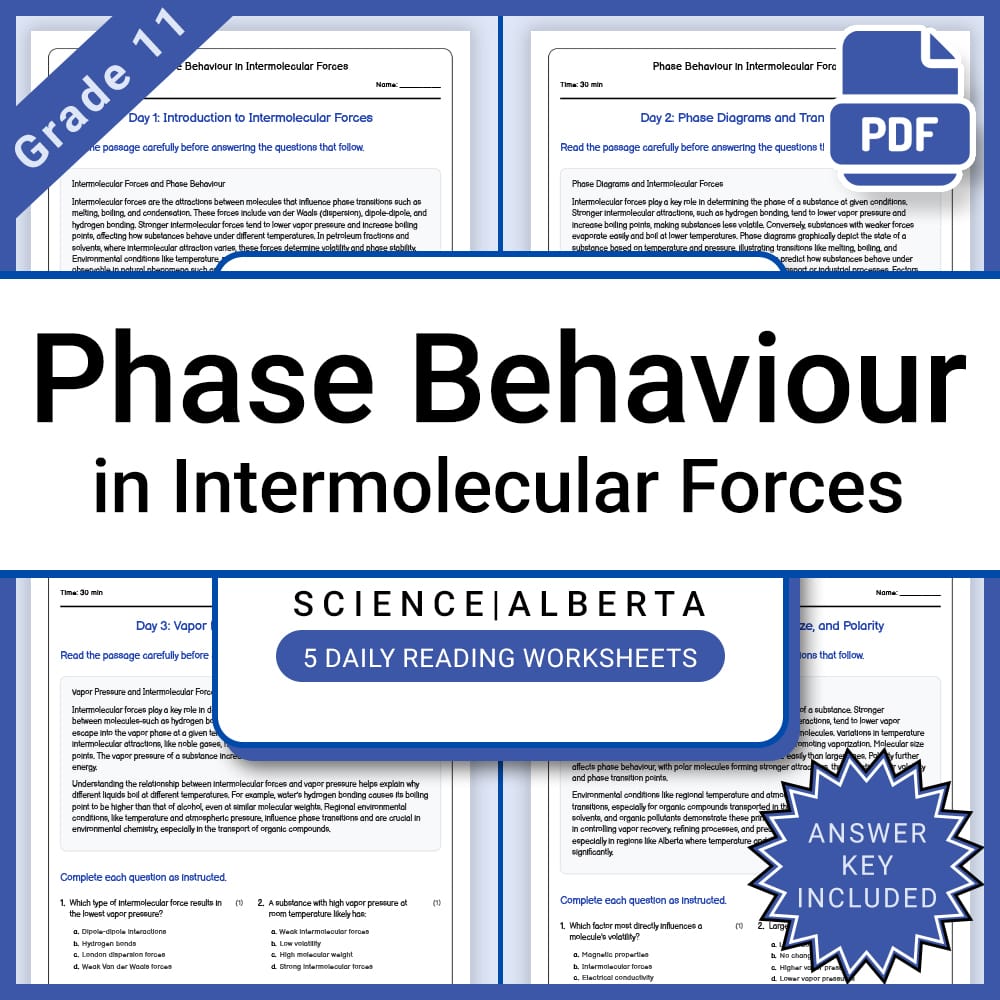 Grade 11 Science Full Year Bundle | Chemistry, Physics & STEM Concepts — included worksheet 39