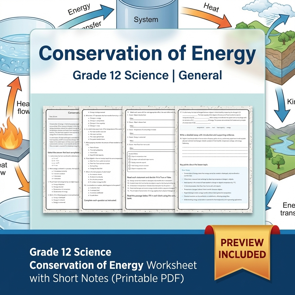 Grade 12 Evidence-Based Scientific Modeling Science Full-Year Bundle: General — included worksheet 28