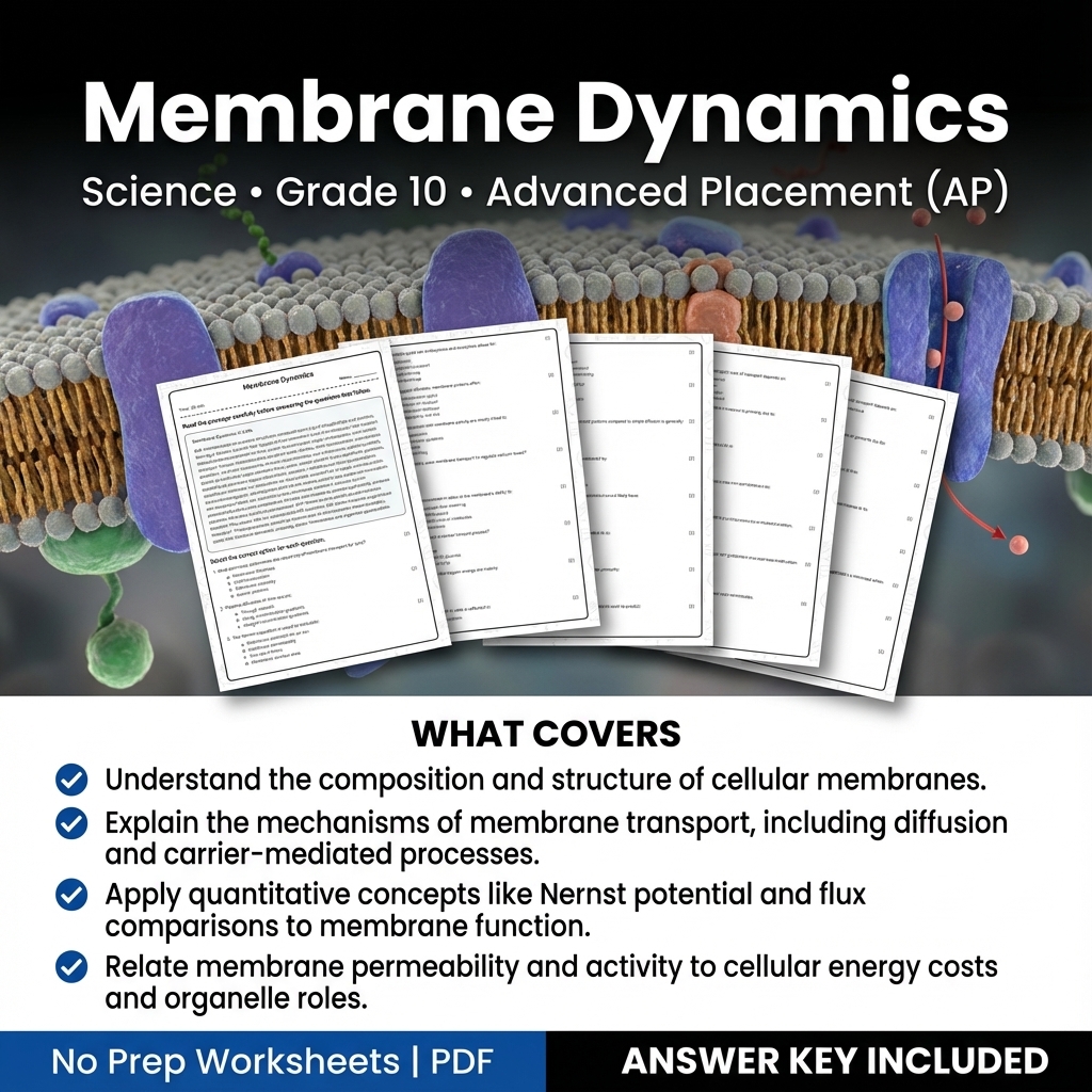 Grade 10 Science Worksheet Bundle – Physics, Biology & Earth Science PDF — included worksheet 45